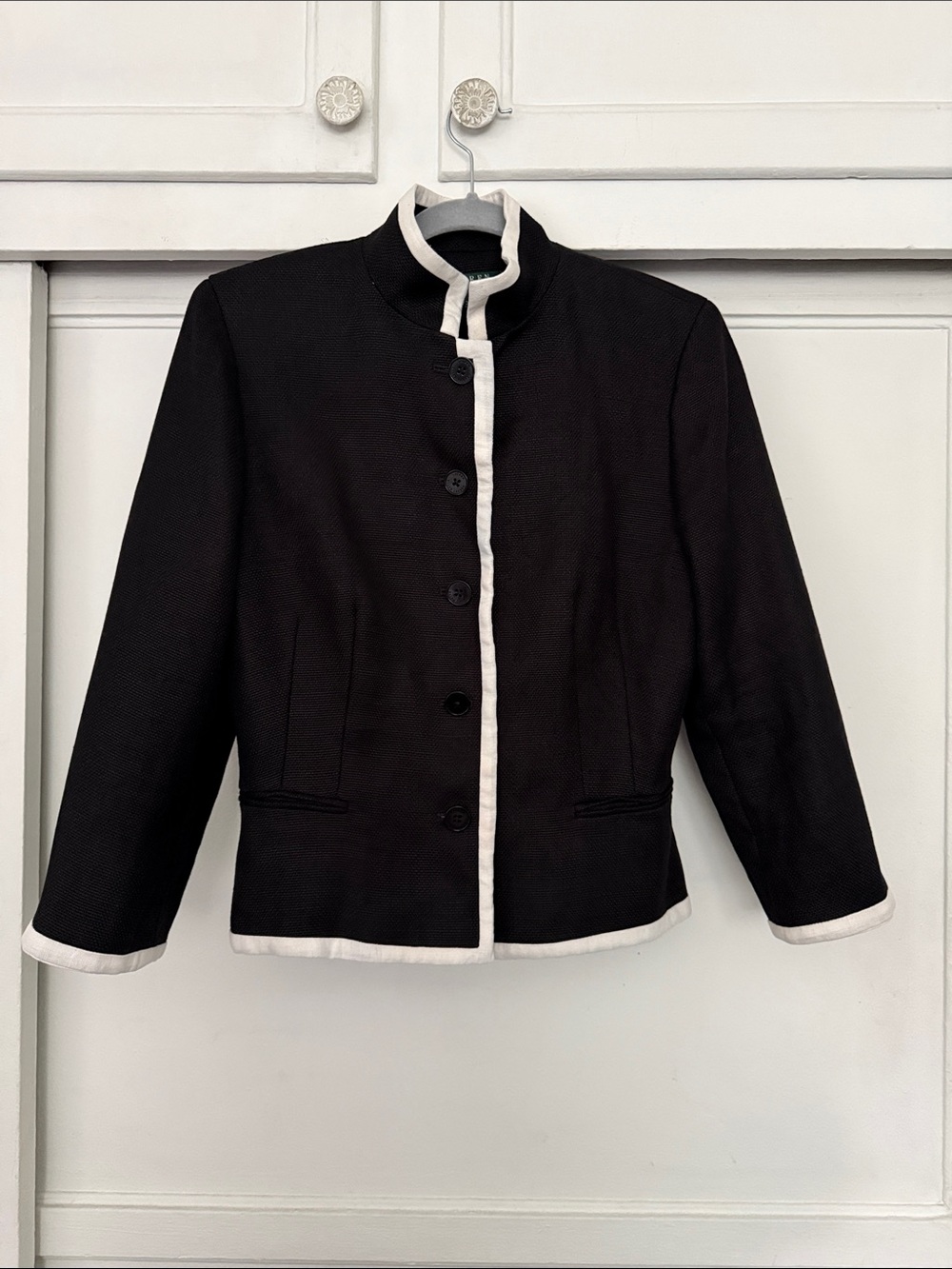 Polo by Ralph Lauren Black Blazer with White Trim